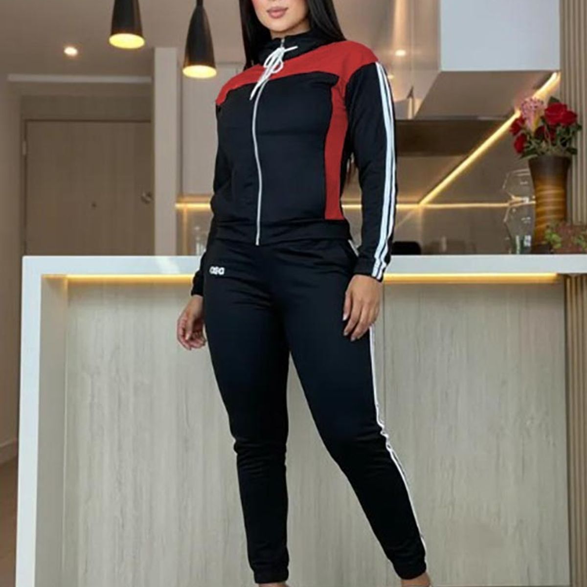 MODA EN CIRCUITO - Conjunto Deportivo o Sudadera Licrada para Mujer con Chaqueta