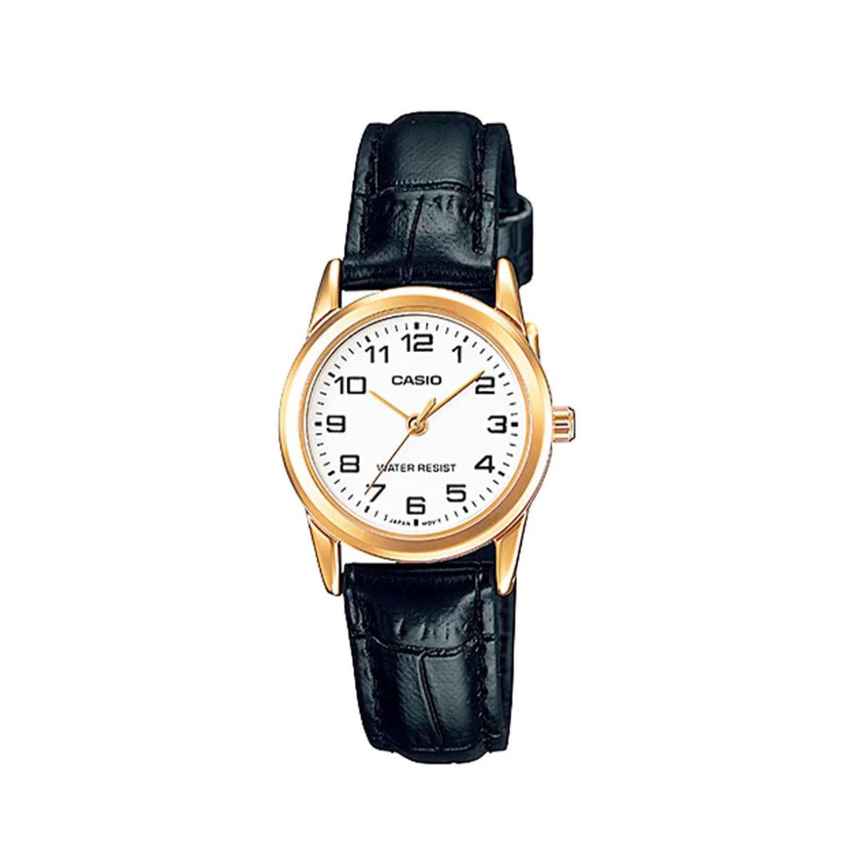 CASIO - Reloj Casio Para Mujer Elegante LTP-V001GL-7B Negro En Cuero