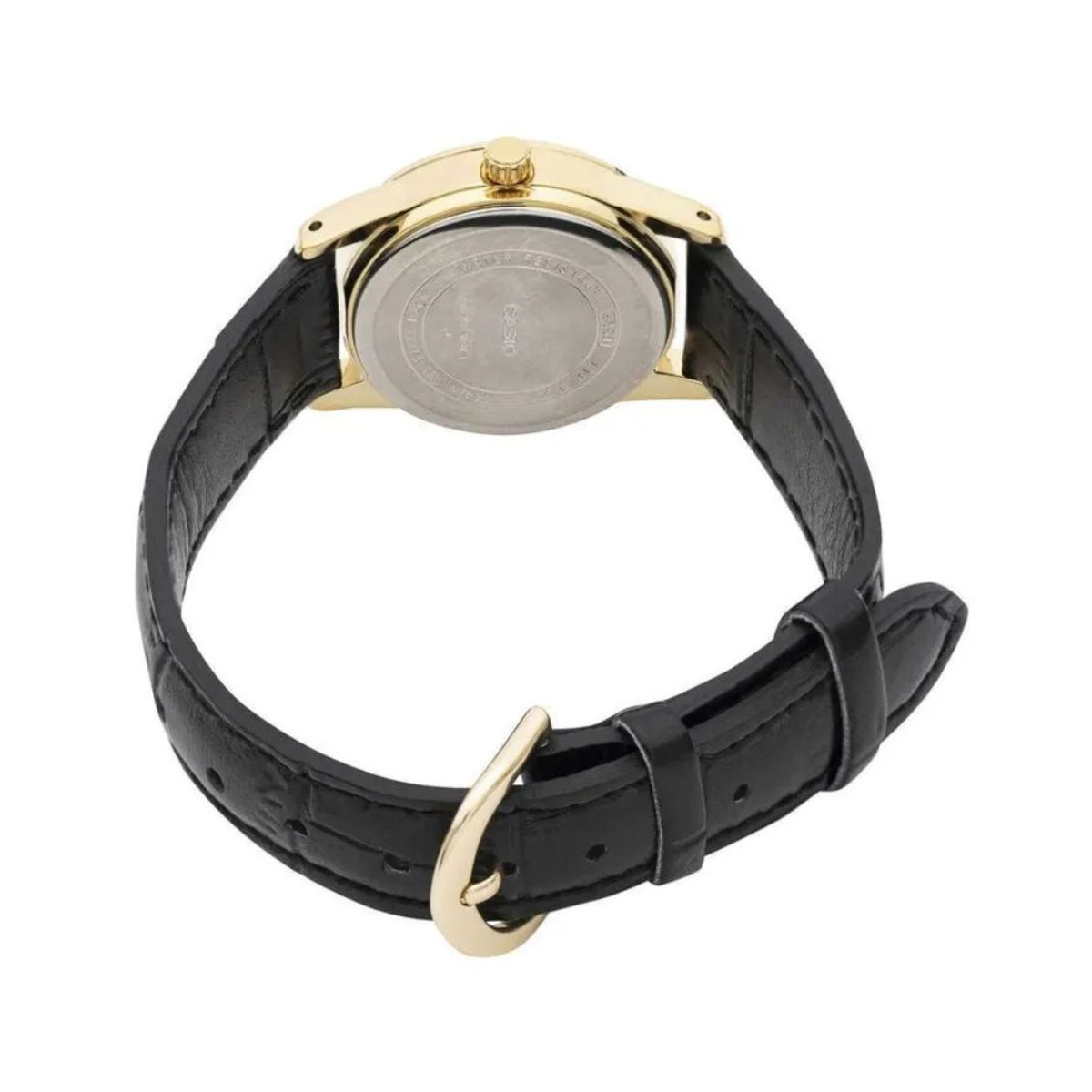 CASIO - Reloj Casio Para Mujer Elegante LTP-V001GL-7B Negro En Cuero