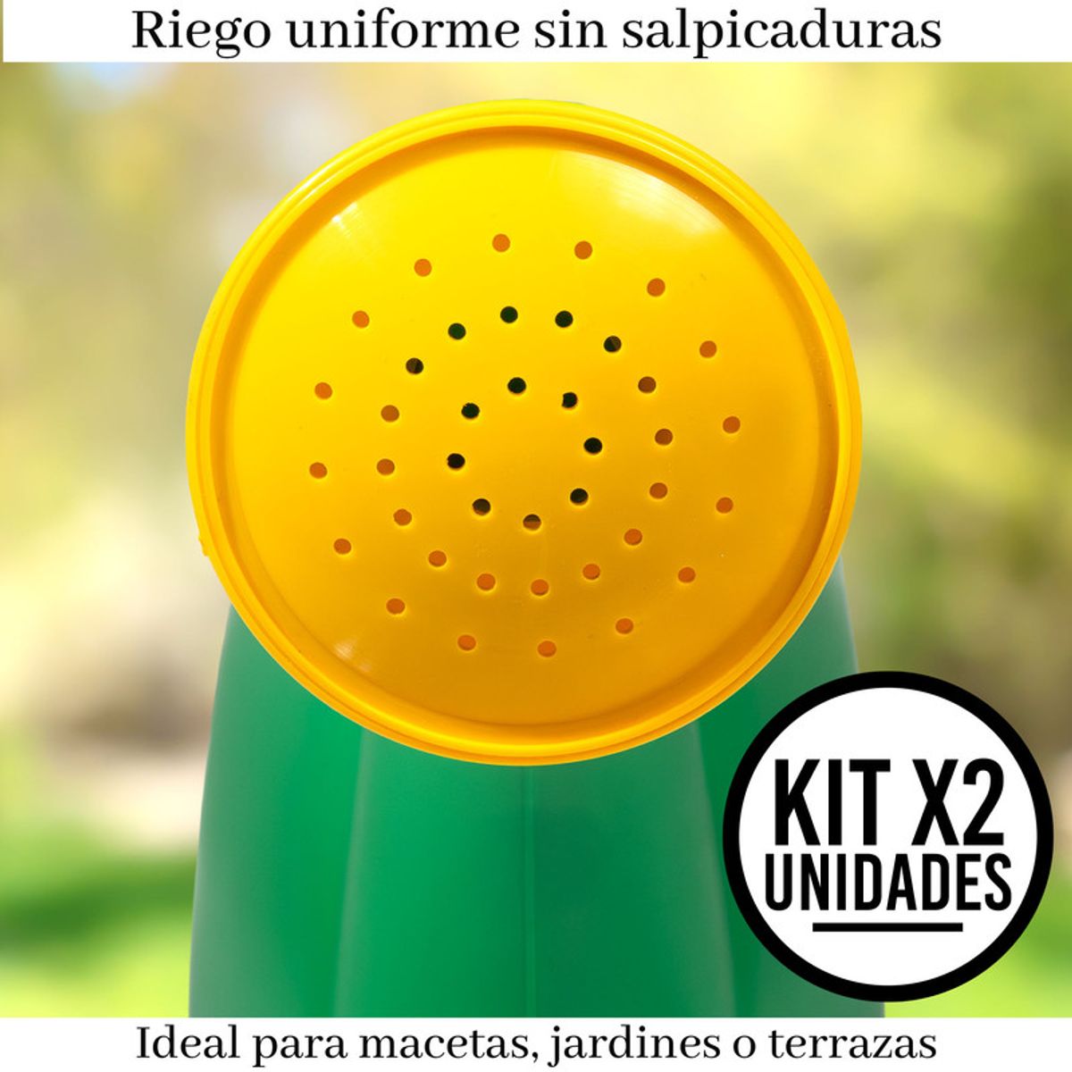 ENERGY PLUS - Set x2 Regadera Plástica 75L Grande Ergonómica para Jardín