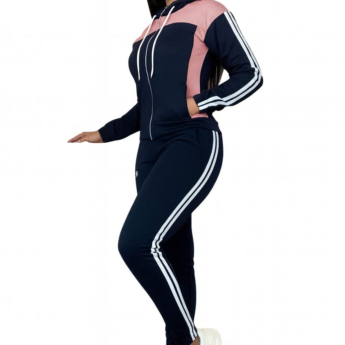 MODA EN CIRCUITO - Conjunto Deportivo o Sudadera Licrada para Mujer con Chaqueta