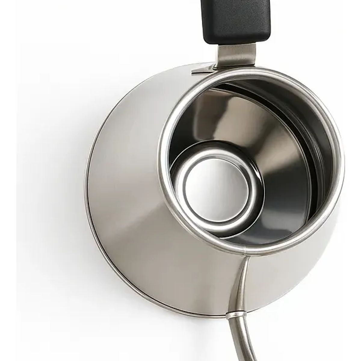 BIGCENTER - Tetera Kettle Profesional Con Termómetro Acero Inoxidable Gris