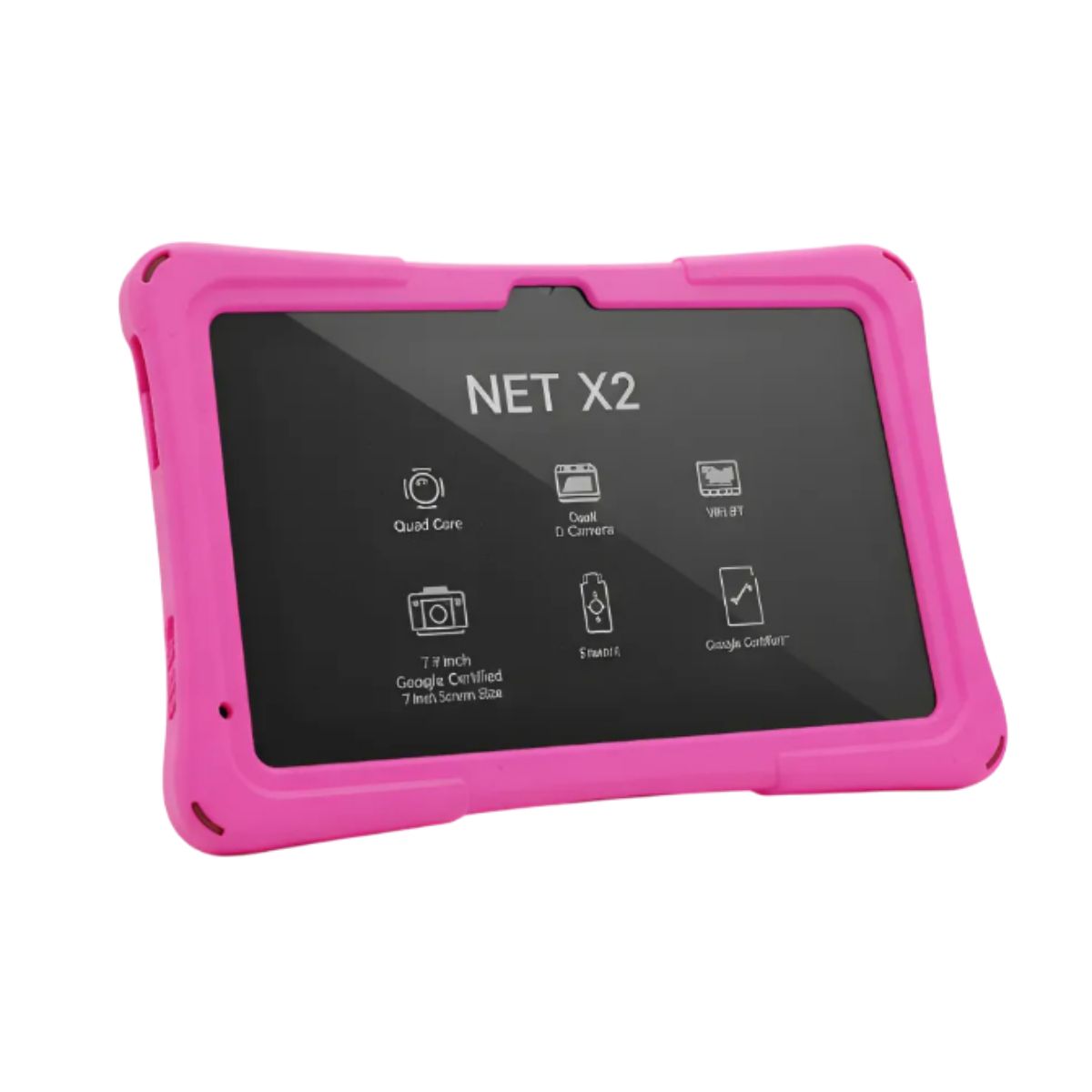 KRONO - Tablet Krono Rosa Infantil 10” HD 8GB64GB Dual SIM 4G con Protección