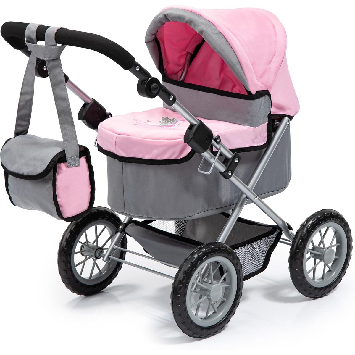 BAYER - Juguete Coche Para Bebés Reborn Y Muñecas Hasta 50 Cm Rosa