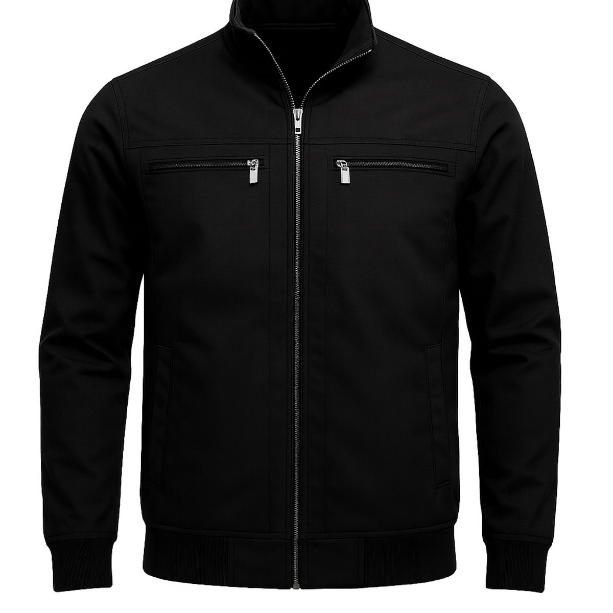 MODA EN CIRCUITO - Chaqueta  en Dril  para Hombre CUELLO MILITAR