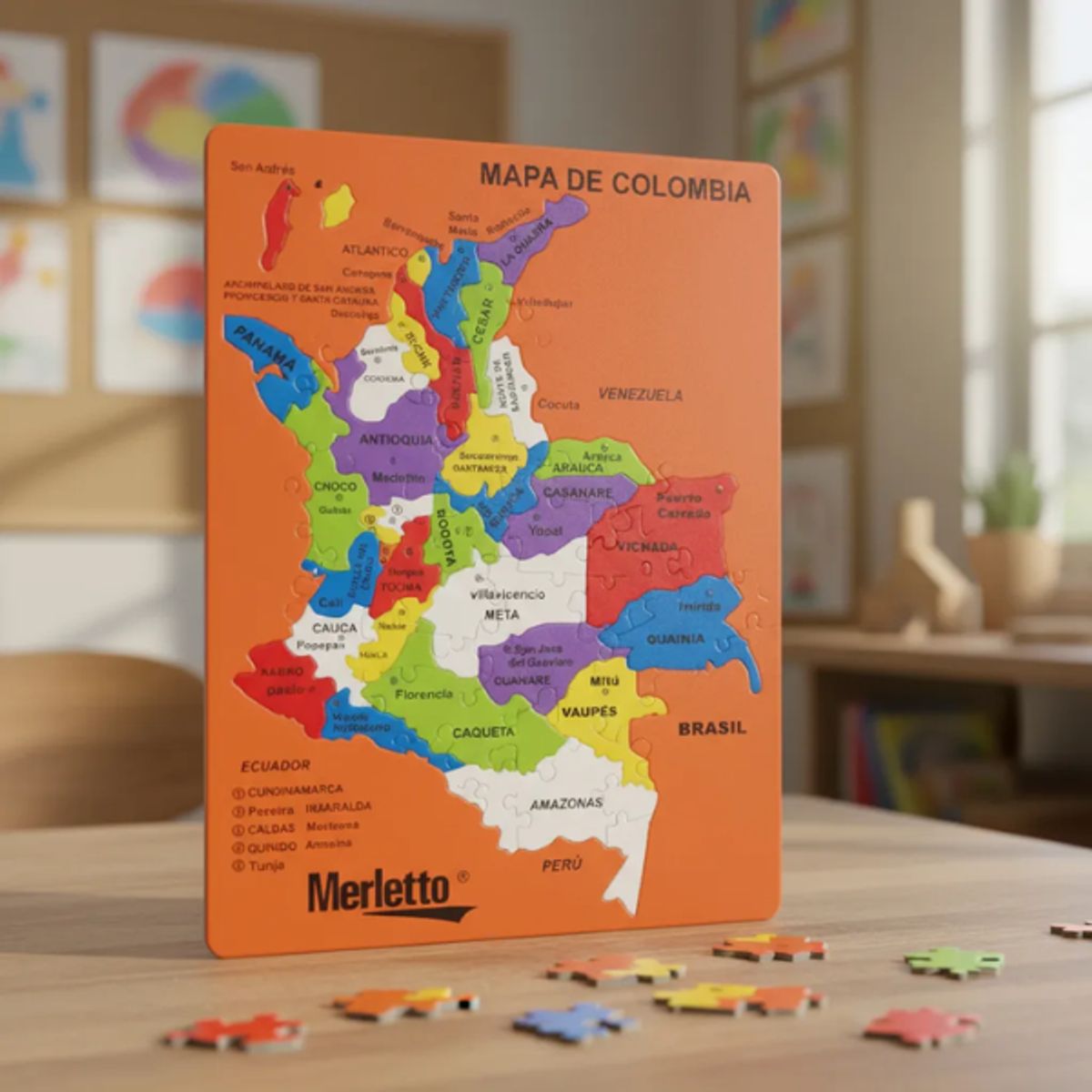 GENERICO - Rompecabezas Foamy O Fomi Mapa De Colombia