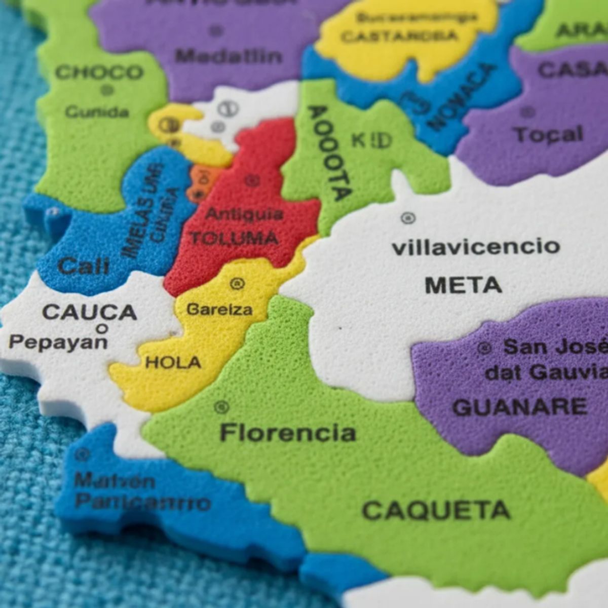 GENERICO - Rompecabezas Foamy O Fomi Mapa De Colombia