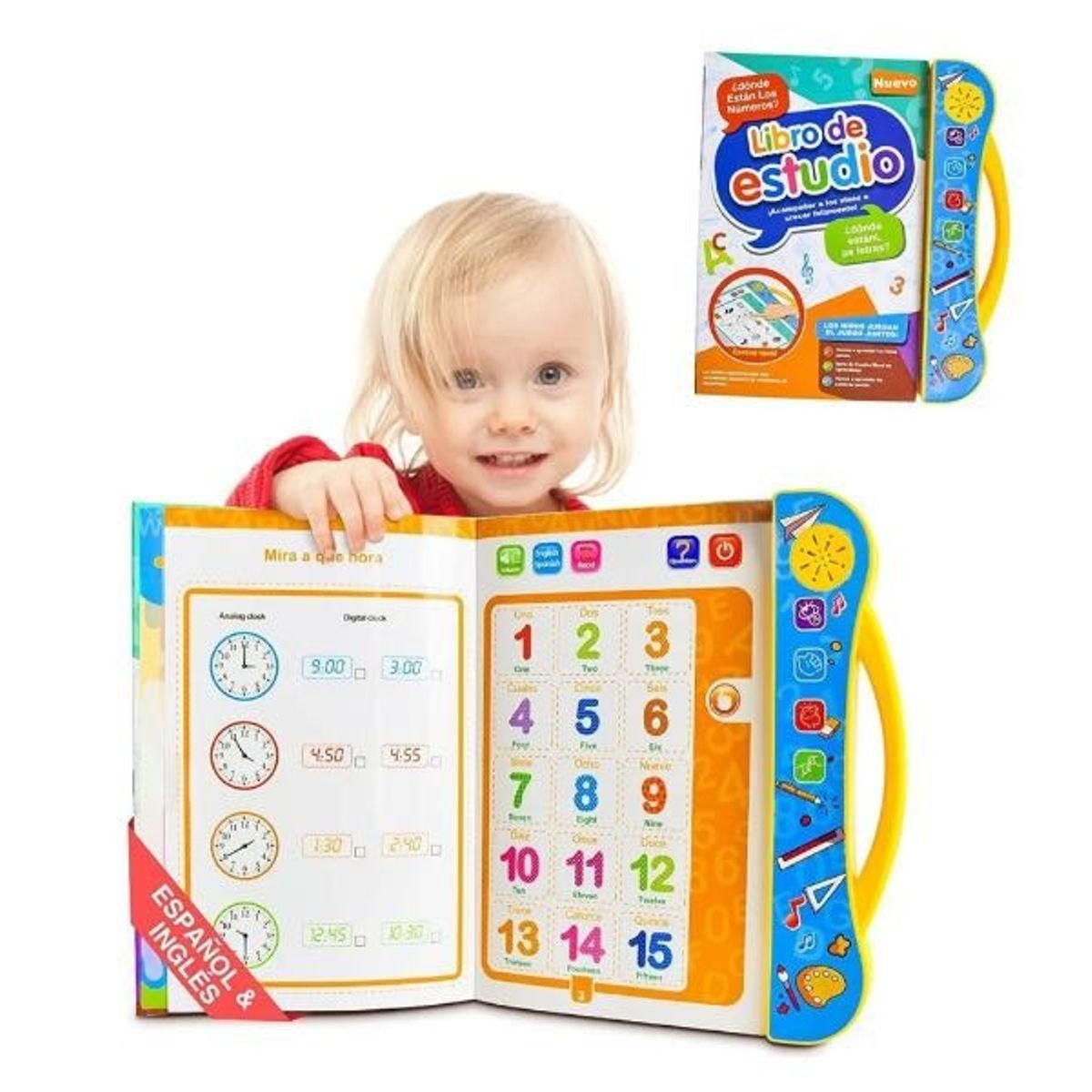 GENERICO - Libro Electrónico Infantil Interactivo Bilingüe Educativo Niños