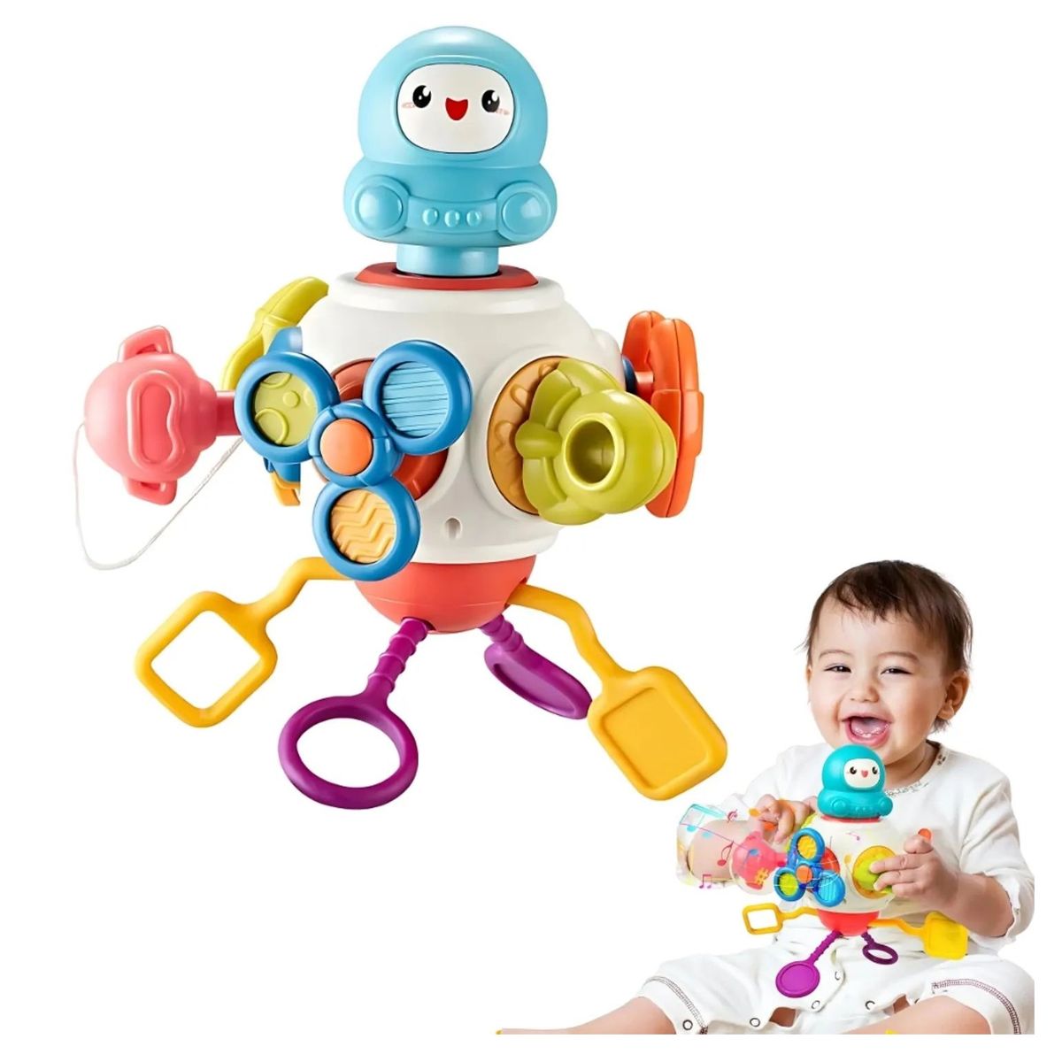 GENERICO - Juguete Didactico Sensorial 8en1 Multifuncional Para Bebe