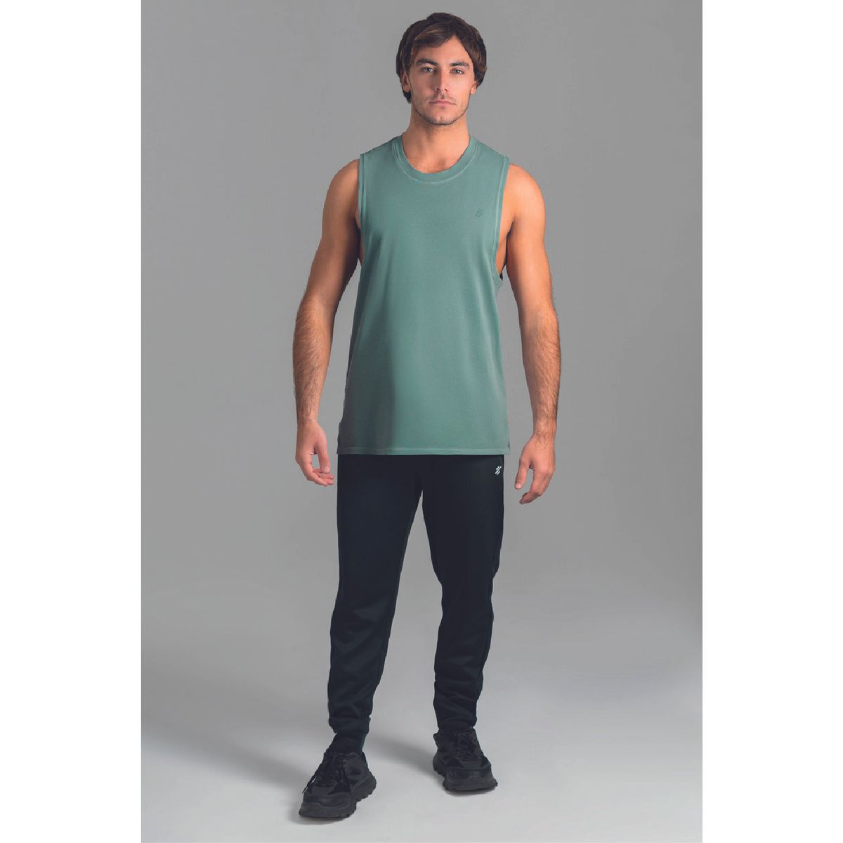 ULTIMATE FITNESS - Ultimate Polera SM Hombre Green Mirage