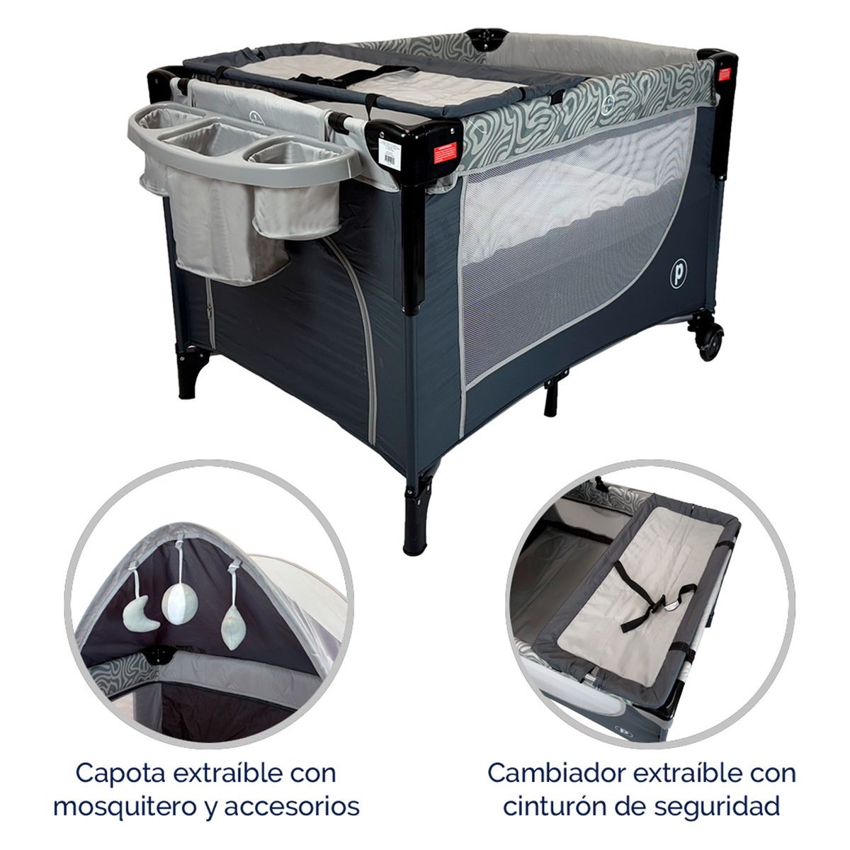 PRIORI - Cuna Colecho Bebe Priori Jordi Gris