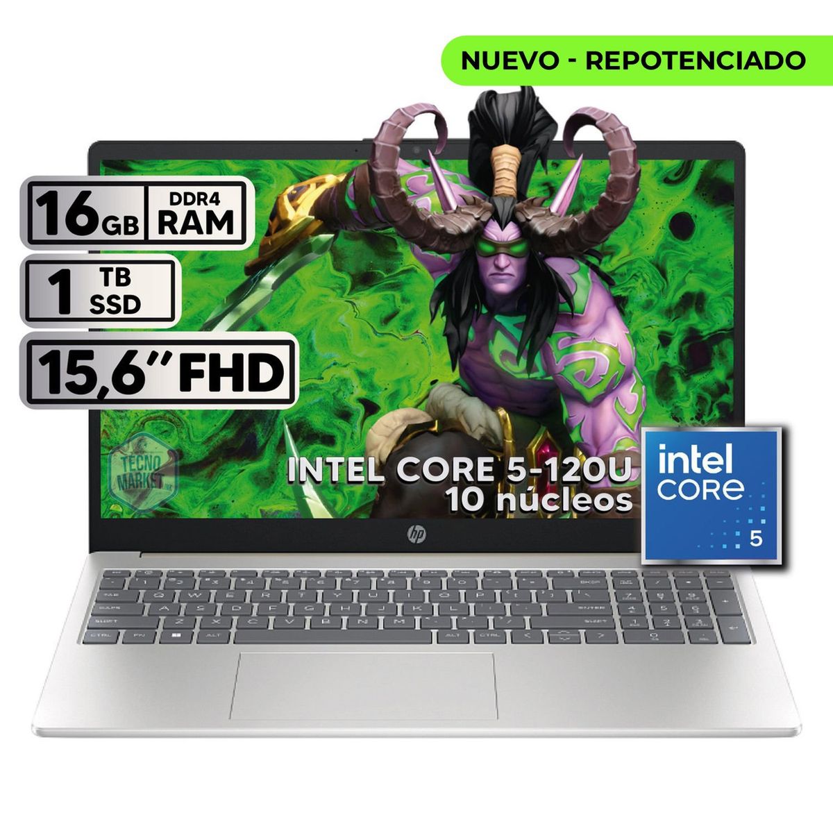 HP - PORTÁTIL HP INTEL CORE 5-120U 16GB RAM 1TB SSD PANTALLA 156 FHD