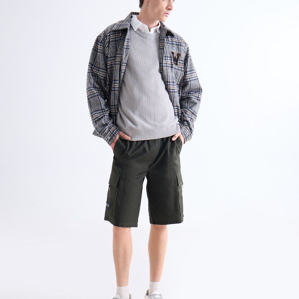 SEVEN SEVEN - Bermuda  Para Hombre Cargo Color Verde Marca Seven Seven #45100725