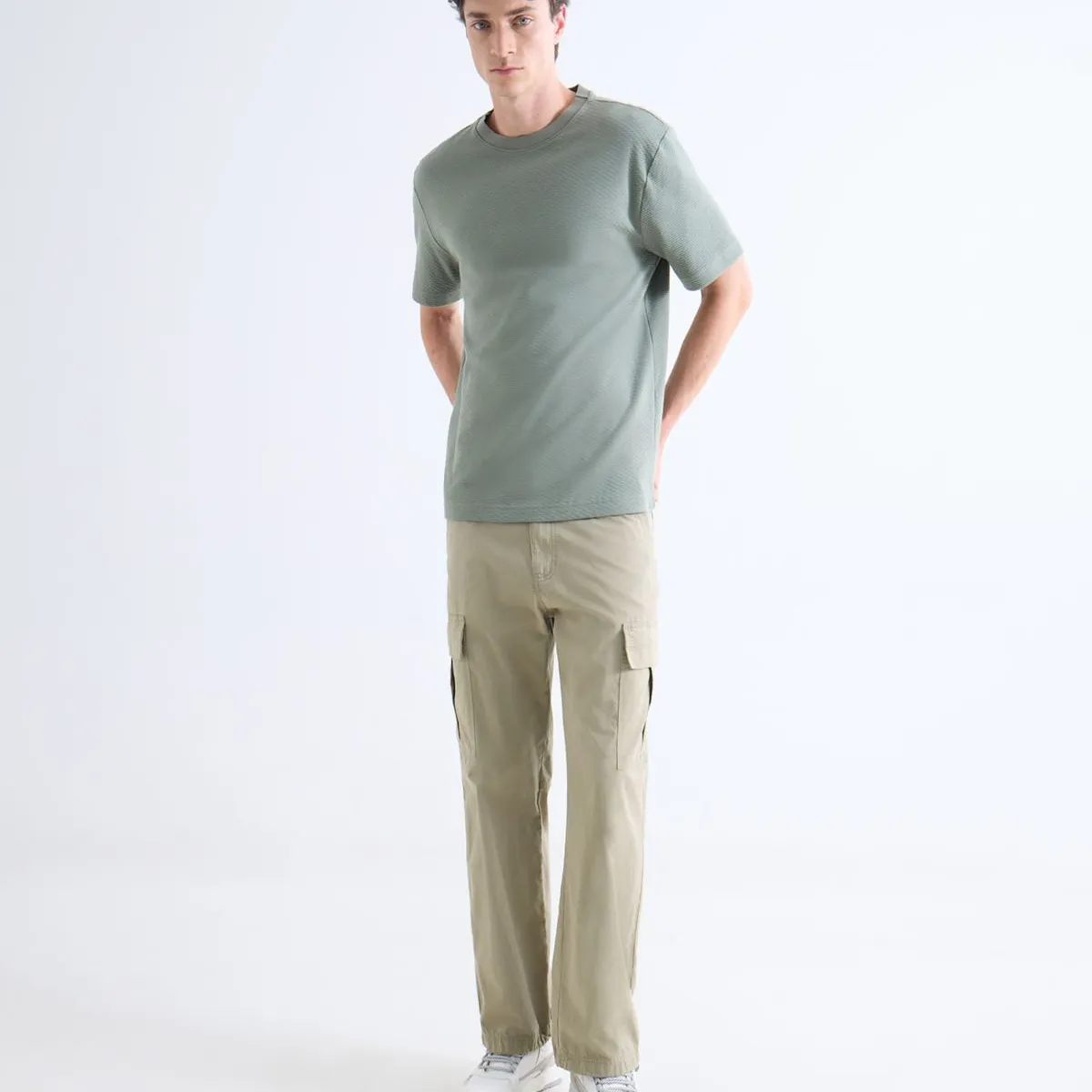 SEVEN SEVEN - Parachute Tipo Cargo  Para Hombre Beige Seven Seven