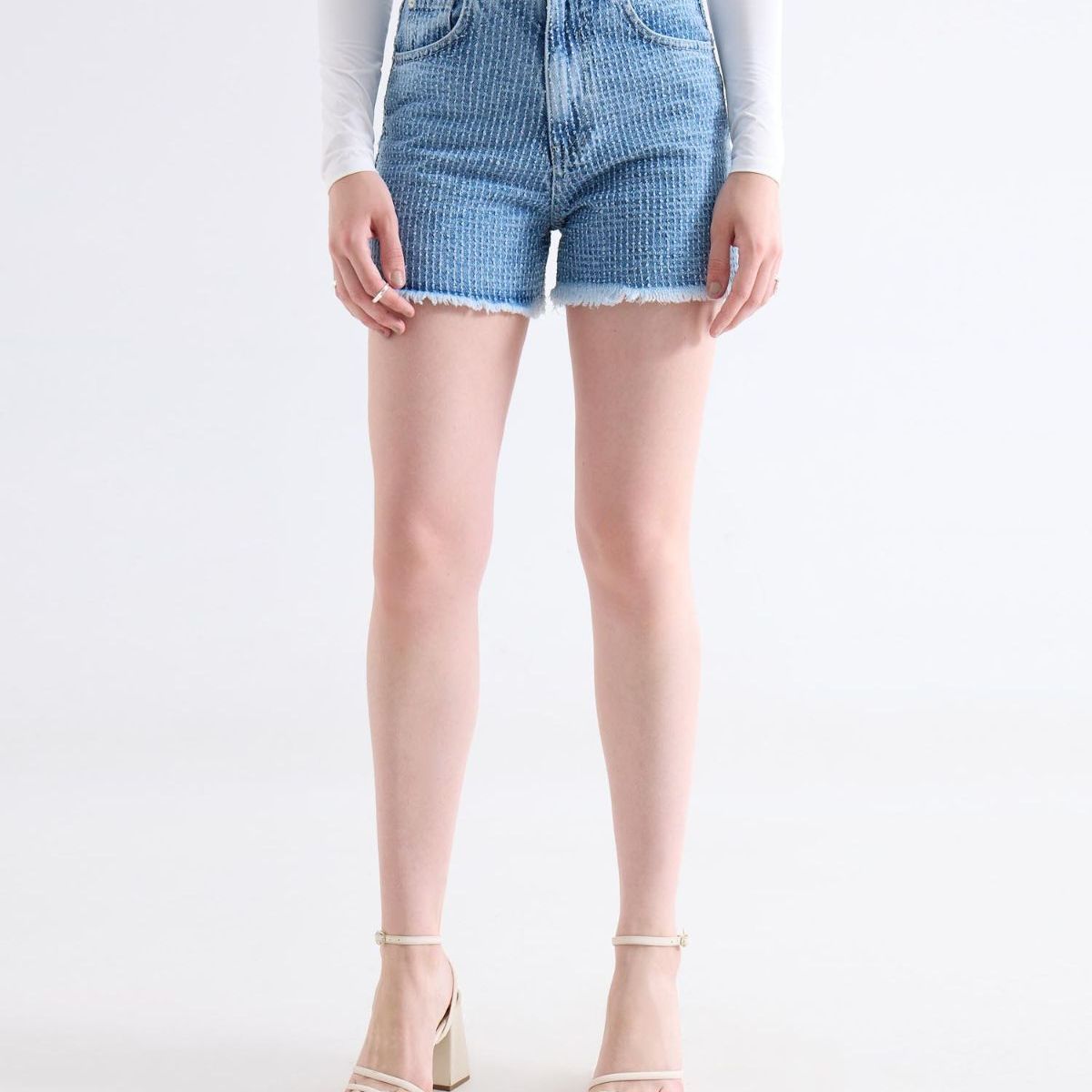 SEVEN SEVEN - Short  Para Mujer Multiusos Plano Color Azul Marca Seven Seven #28191116