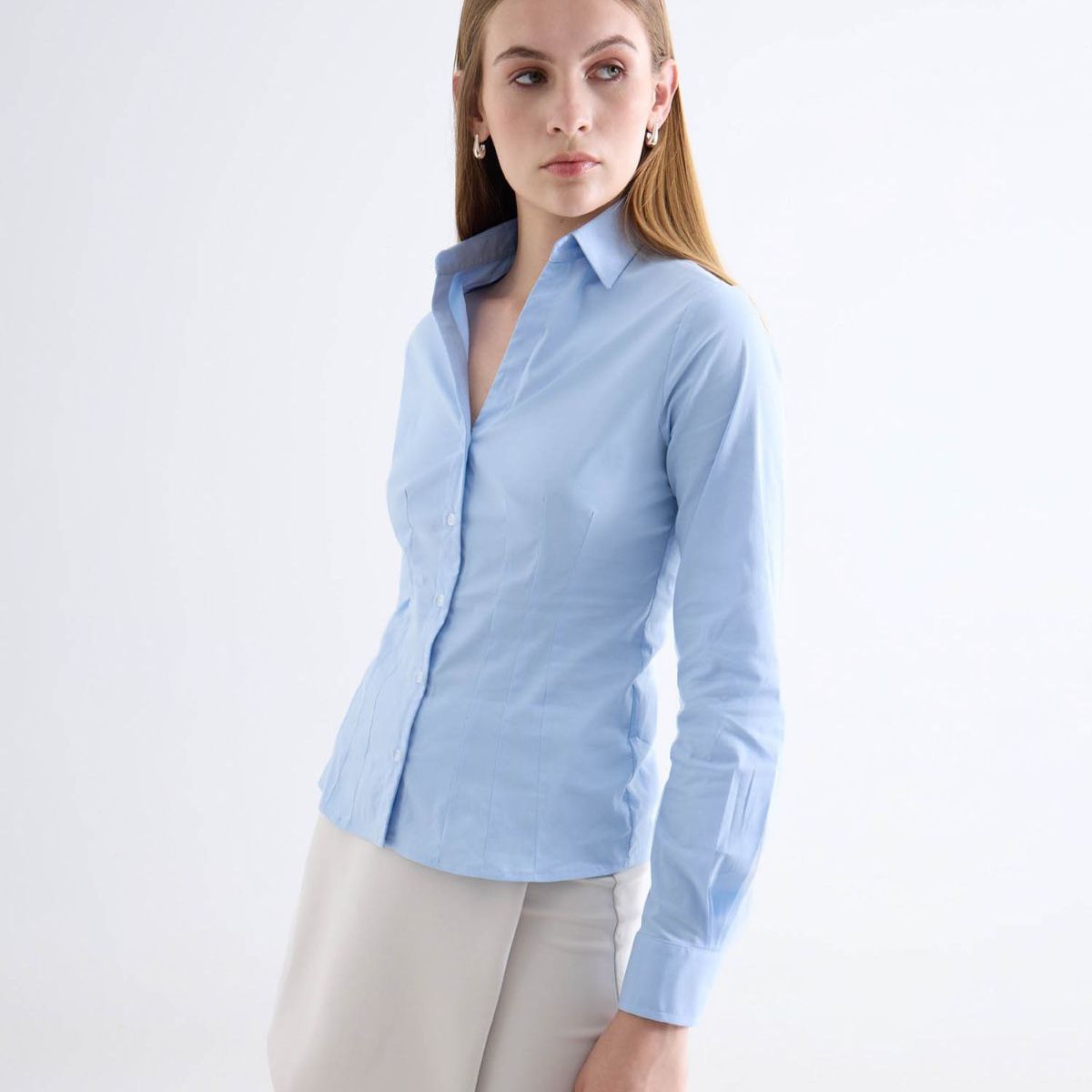 SEVEN SEVEN - Blusa  Para Mujer Manga Larga Color Azul Marca Seven Seven #28124159