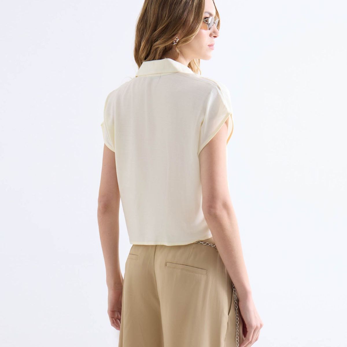 SEVEN SEVEN - Blusa  Para Mujer Manga Corta Color Amarillo Marca Seven Seven #28124131