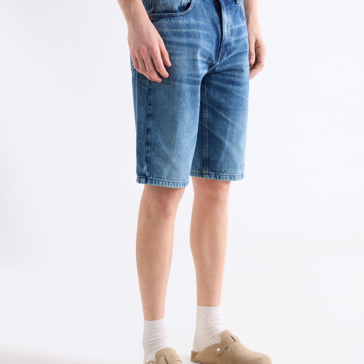 SEVEN SEVEN - Bermuda Regular Tono Medio  Para Hombre Azul Seven Seven