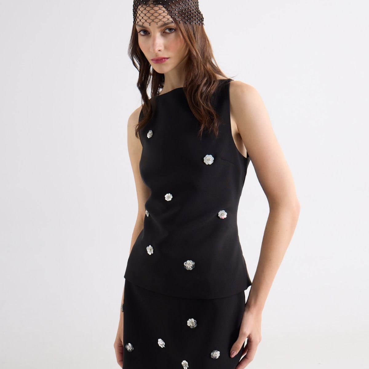 SEVEN SEVEN - Blusa  Para Mujer Manga Sisa Color Negro Marca Seven Seven #28124144