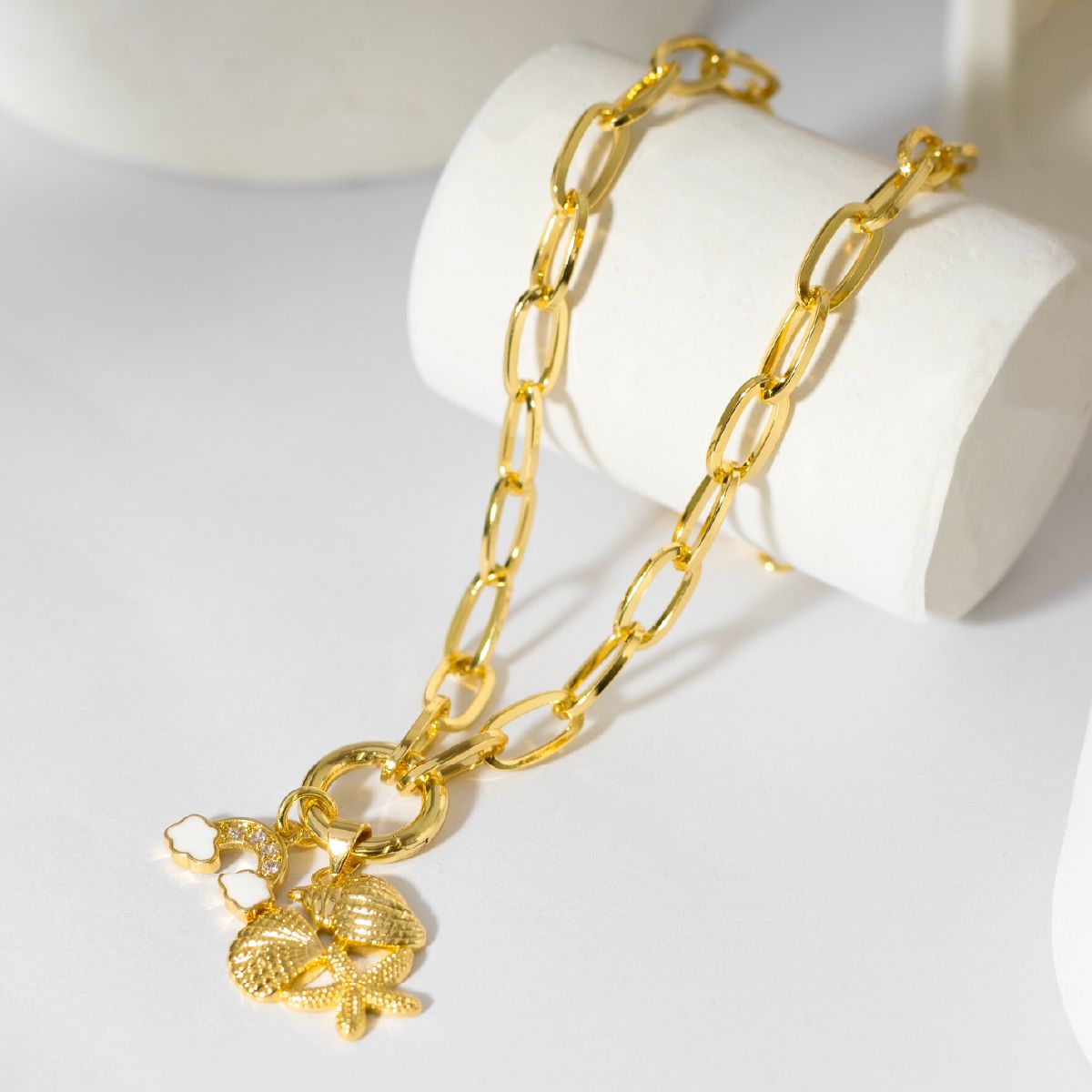 ZYRAL - Collar Dorado Para Dama Marca Zyral Ref ZCOC01-74