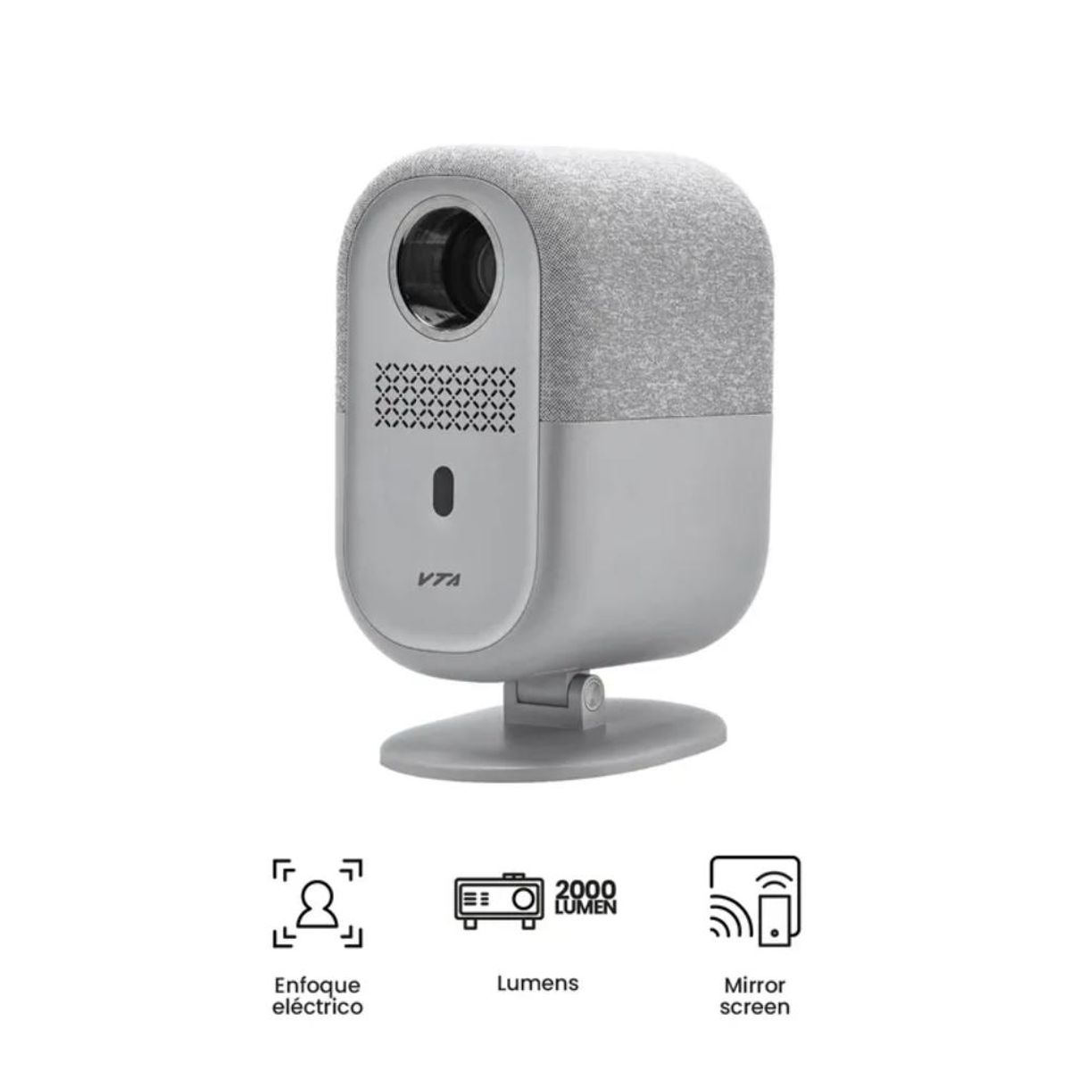 GENERICO - Videoproyector VTA - 70351 HD LED con Android Tv Blanco-Gris