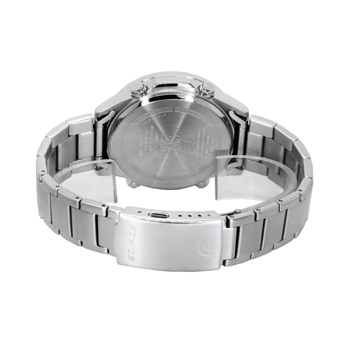 CASIO - Reloj Casio Edifice Para Hombre Doble Hora En Acero EFV-C120D-2A Azul Plateado