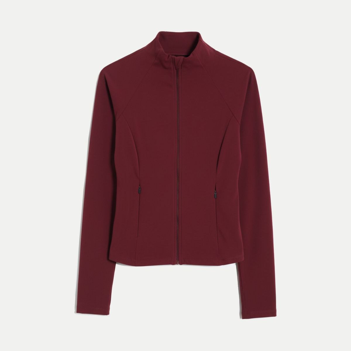 ATMOS - Buzo Ajustado Cuello Alto Training Aerius Skin  Para Mujer Vino Atmos