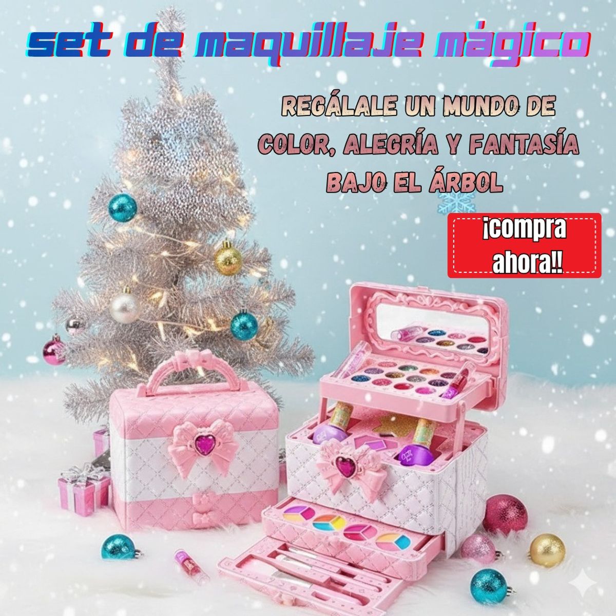 JUGUETELANDIA - MAQUILLAJE LIBRE DE TOXICOS PARA NIÑAS REGALO PERFECTO