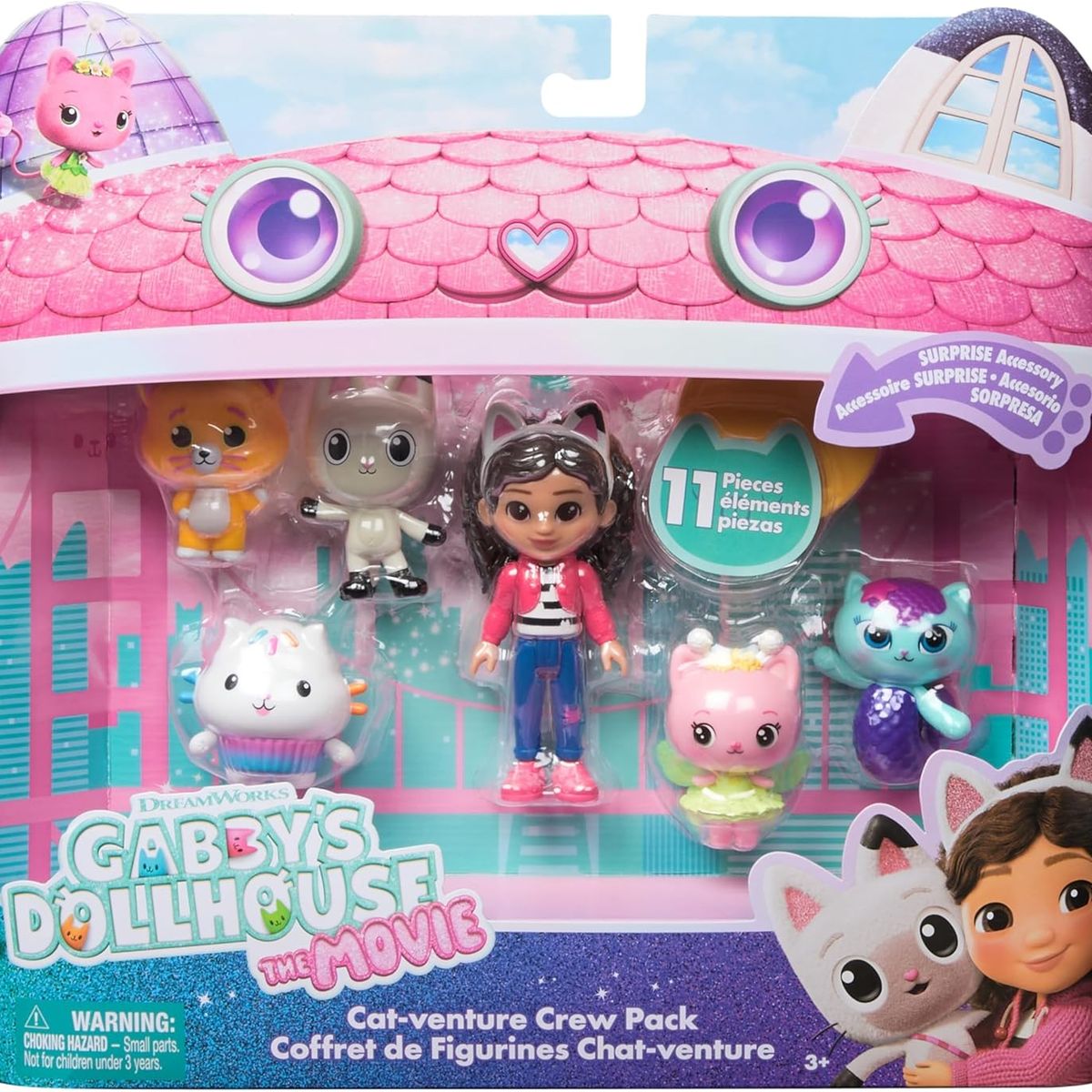 SPIN MASTER - Gabby's Dollhouse, Juego Set X 6 Figuras Pelicula