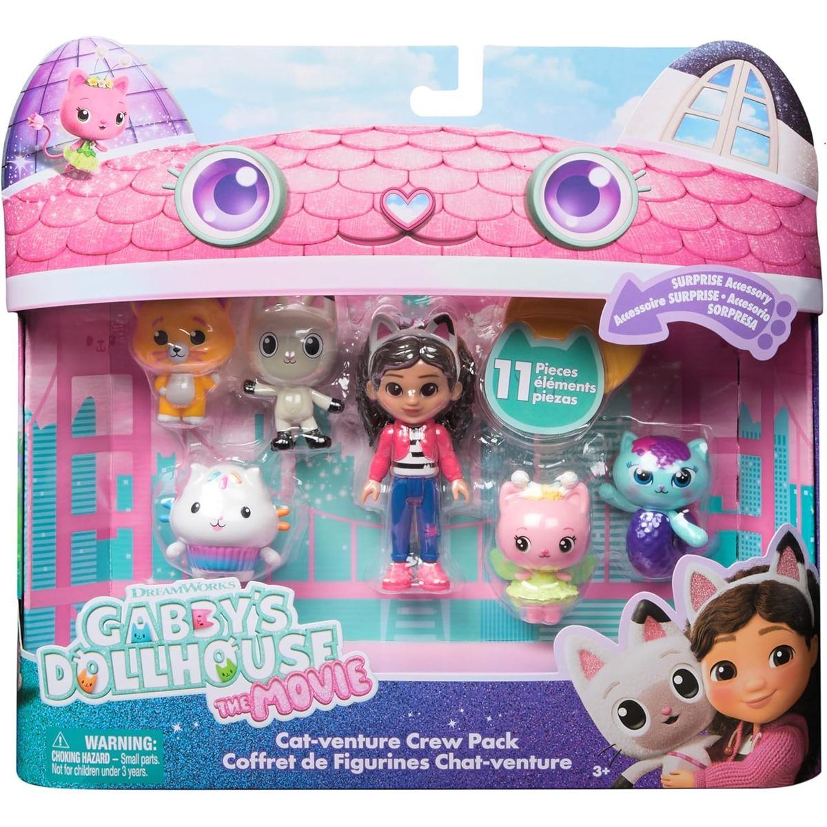 SPIN MASTER - Gabby's Dollhouse, Juego Set X 6 Figuras Pelicula