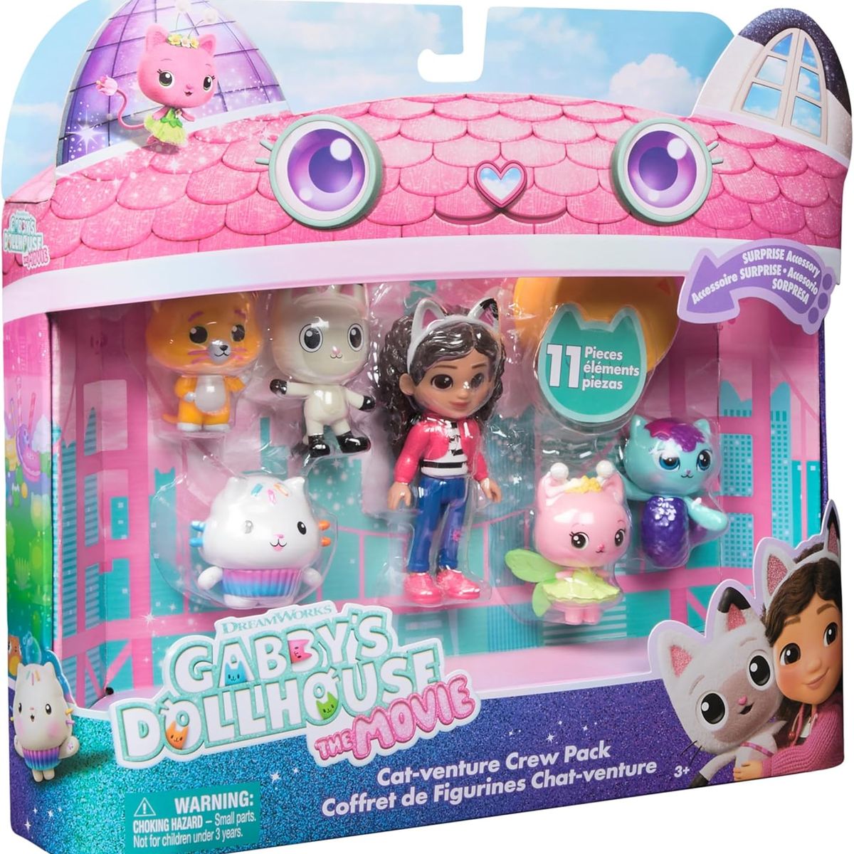 SPIN MASTER - Gabby's Dollhouse, Juego Set X 6 Figuras Pelicula