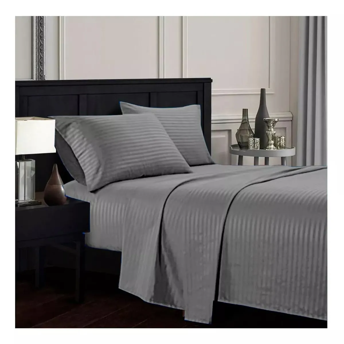 SALOMON - Juego De Sabanas Sencilla 30cm colores - Planchado Permanente 600h