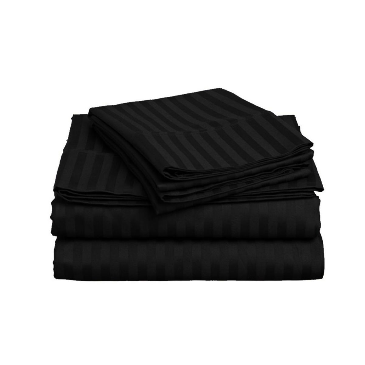 SALOMON - Juego De Sabanas QUEEN 30cm negro - Planchado Permanente 600h