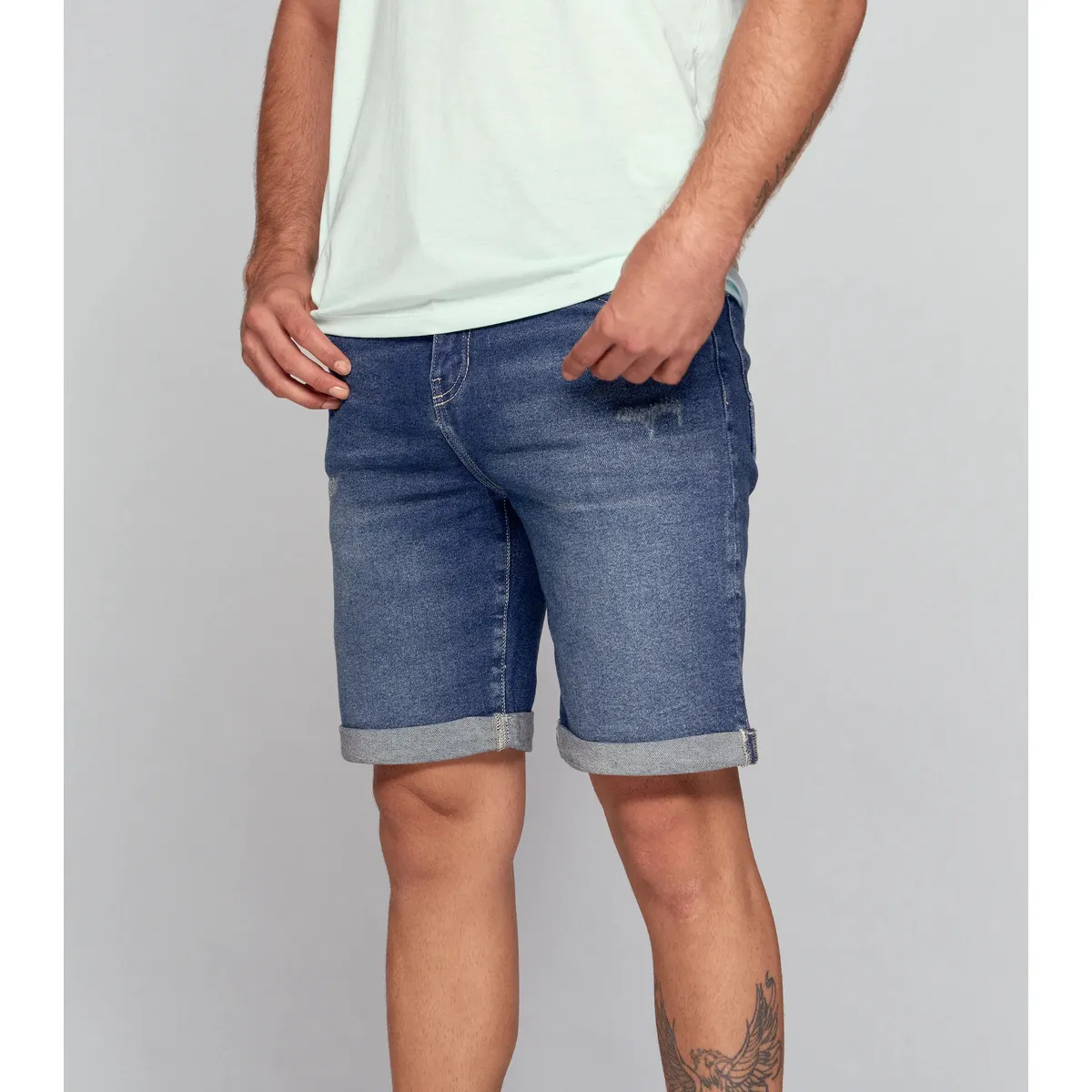 UNSER - Bermuda Para Hombre Azul Medio_Oscuro Unser