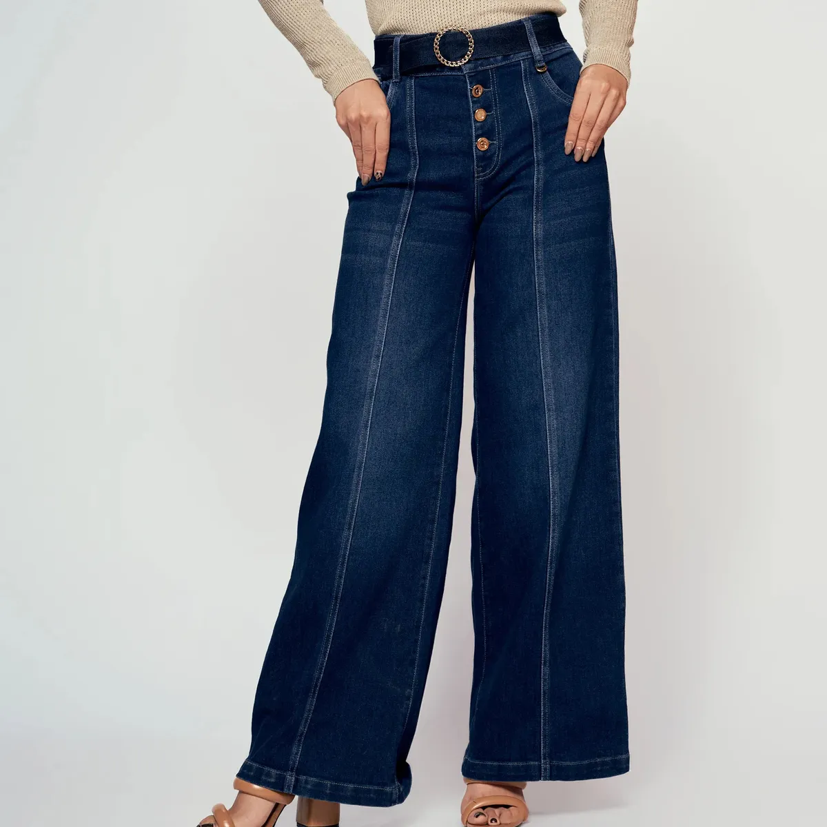 DEREK - Jean Para Mujer Wide Leg Derek
