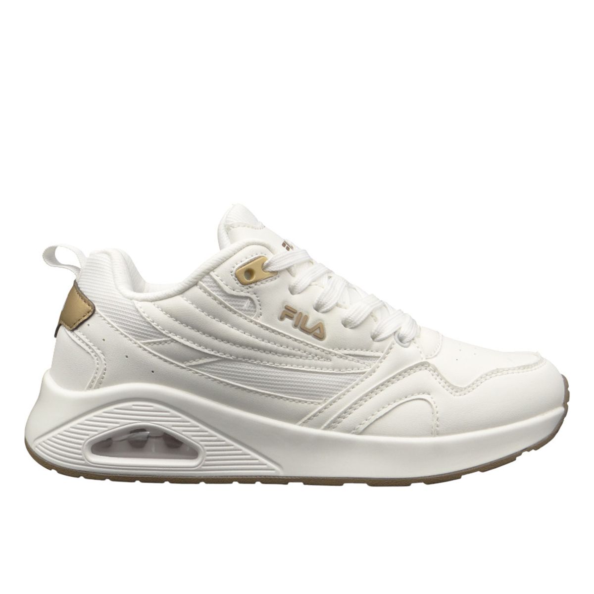 FILA - Tenis Fila Ws Aspac Mujer-Blanco/Dorado