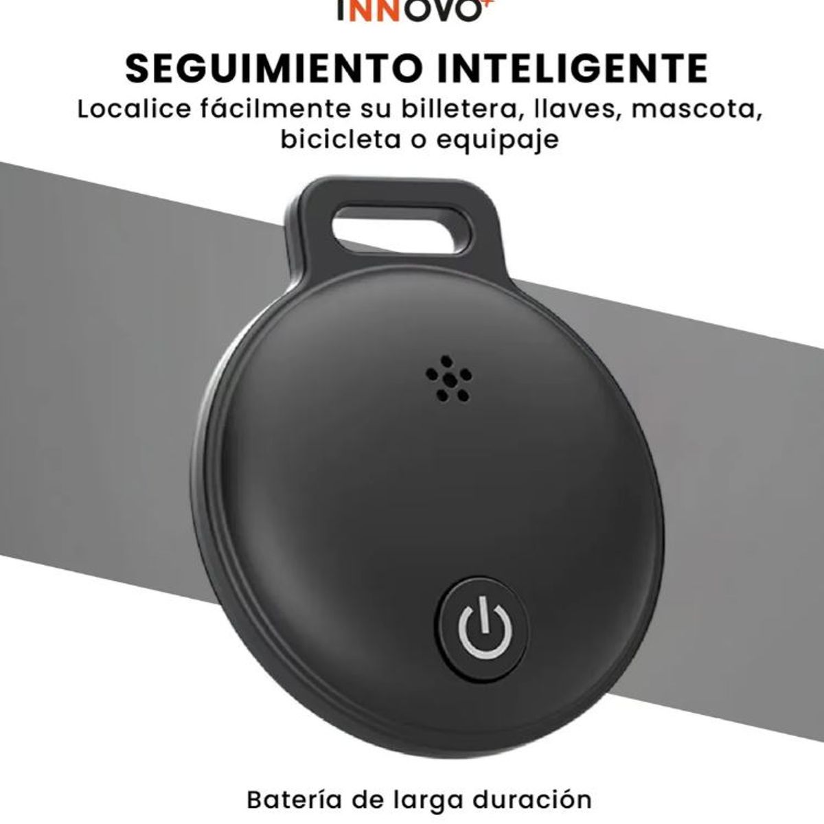 INNOVA - Gps Compatible Con Apple Find My Certificado Localizador Batería 365 Días Negro