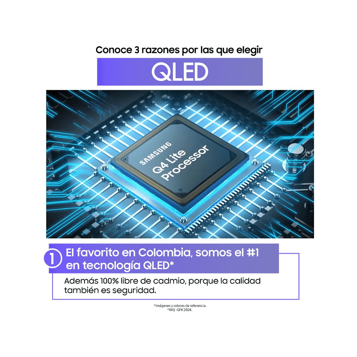 SAMSUNG - Televisor Samsung 65 pulgadas QLED 4K Smart TV QN65Q6FAAKXZL