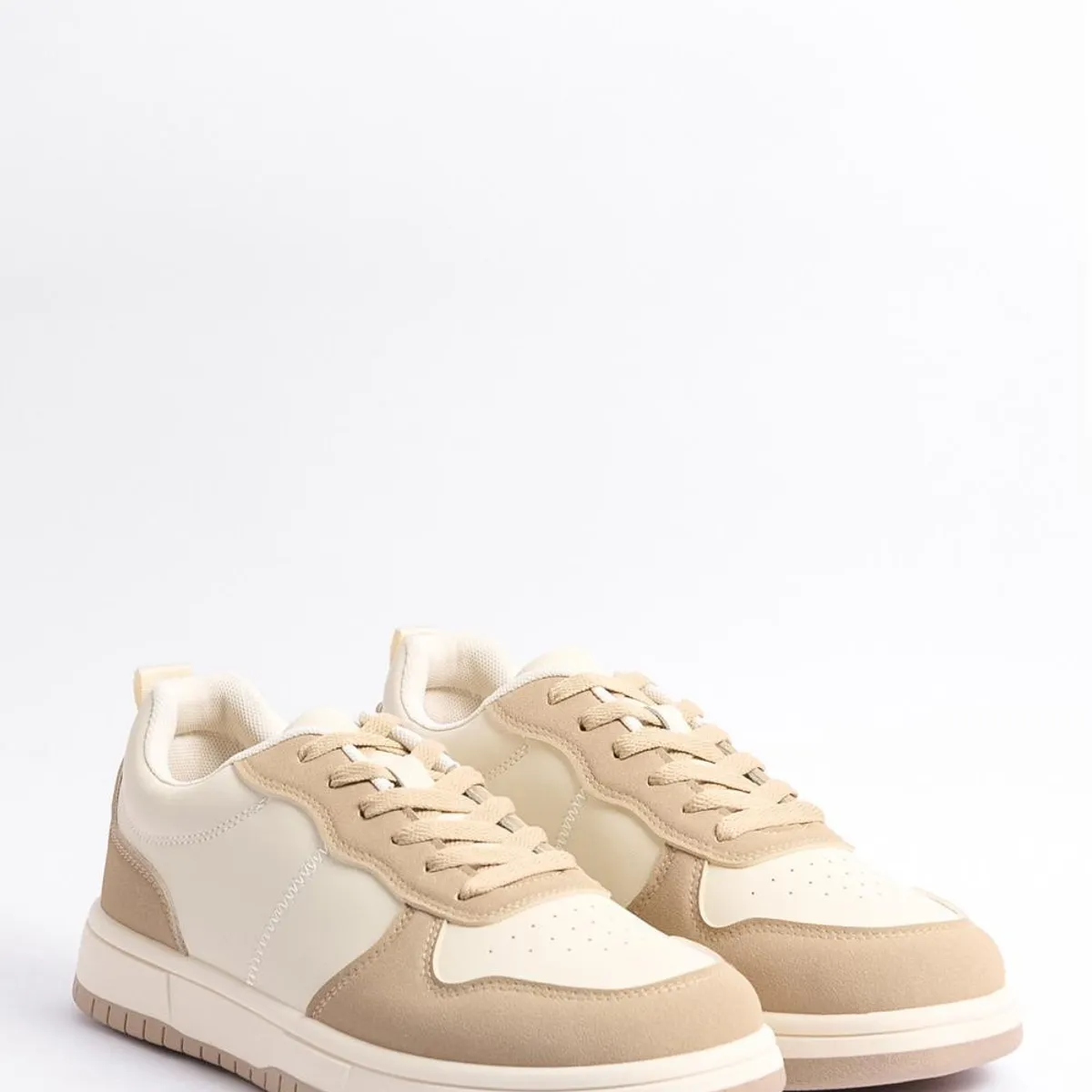 KOAJ - KOAJ Tenis urbanos tipo skate, en color crema c Hombre