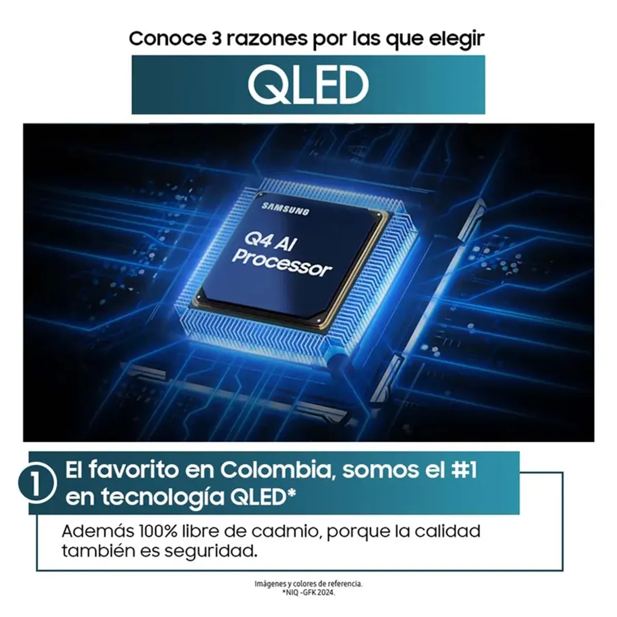 SAMSUNG - TV SAMSUNG 75 Pulgadas QN75Q7F 4K UHD QLED Smart TV con IA