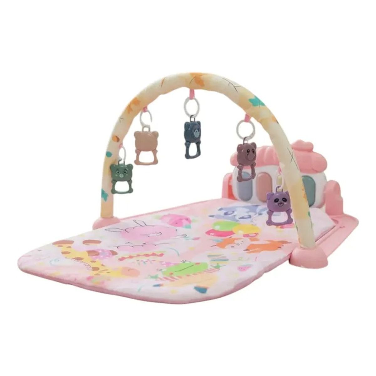 KIDSHOP - Gimnasio Piano Musical Tapete De Juegos Para Bebés He0639 ROSA