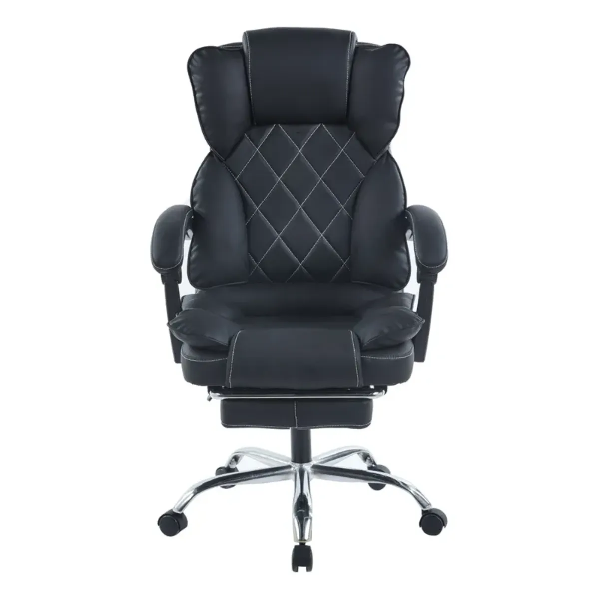 ERGONOMUS - Silla Gerencial De Oficina Gamer Drake Color Negro Material Del Tapizado Cuero Sintético