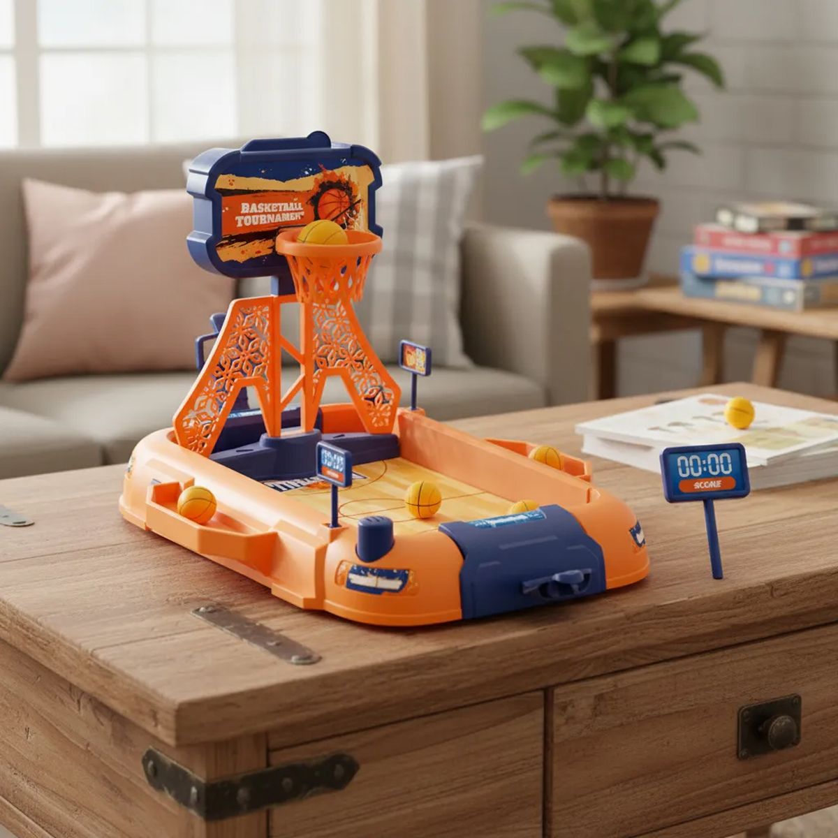 GENERICO - Futbolin Interactivo Mini Juego Basquetbol Mesa Juguete
