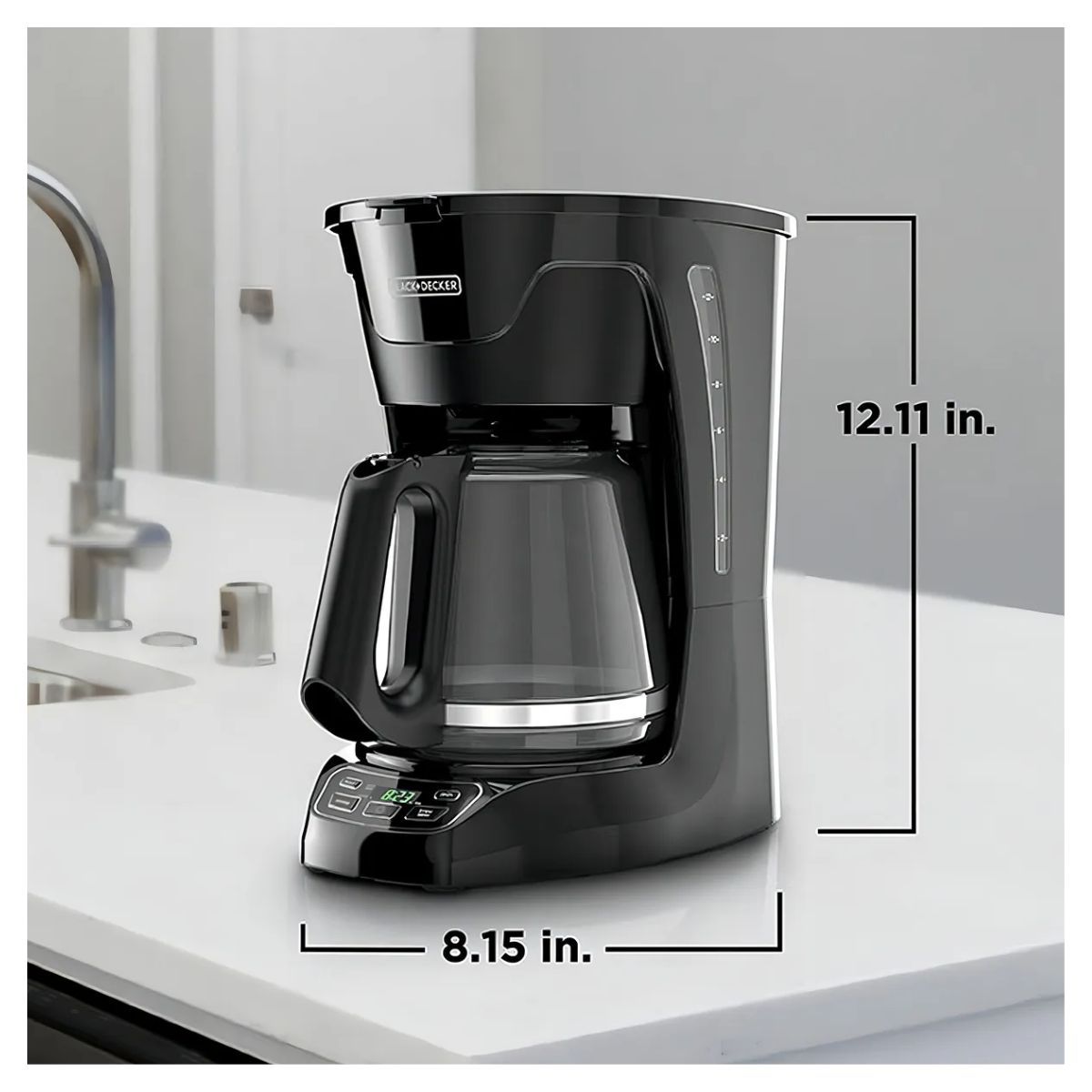 GENERICO - Cafetera Programable Digita Black+ Decker 12 Tzs Cm1110b Negro