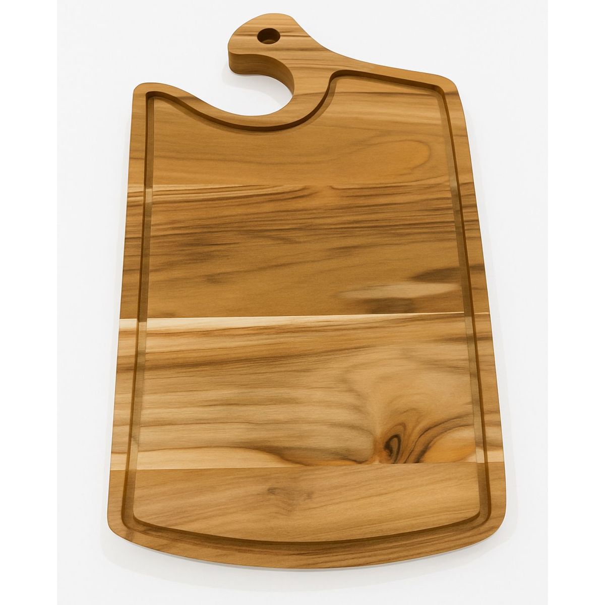 VETTA HOME - Tabla de picar en Teca Rectangular con Mango 34x21x15MM