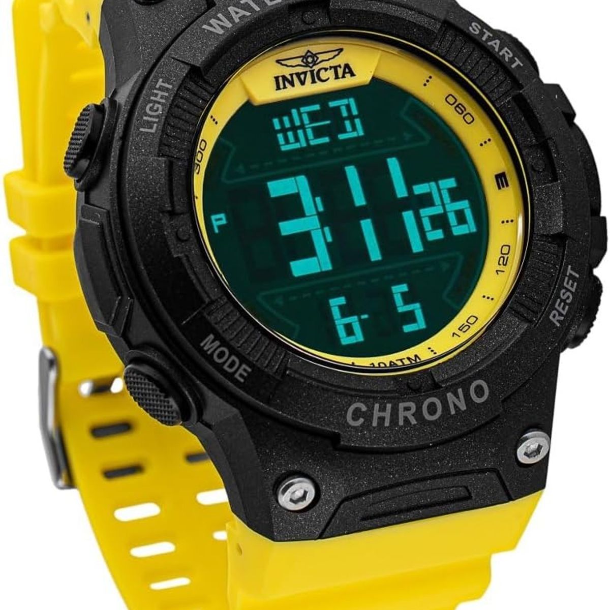 INVETSA - Reloj Invicta Resistente al Agua 100M Racing  Electrónico Digital