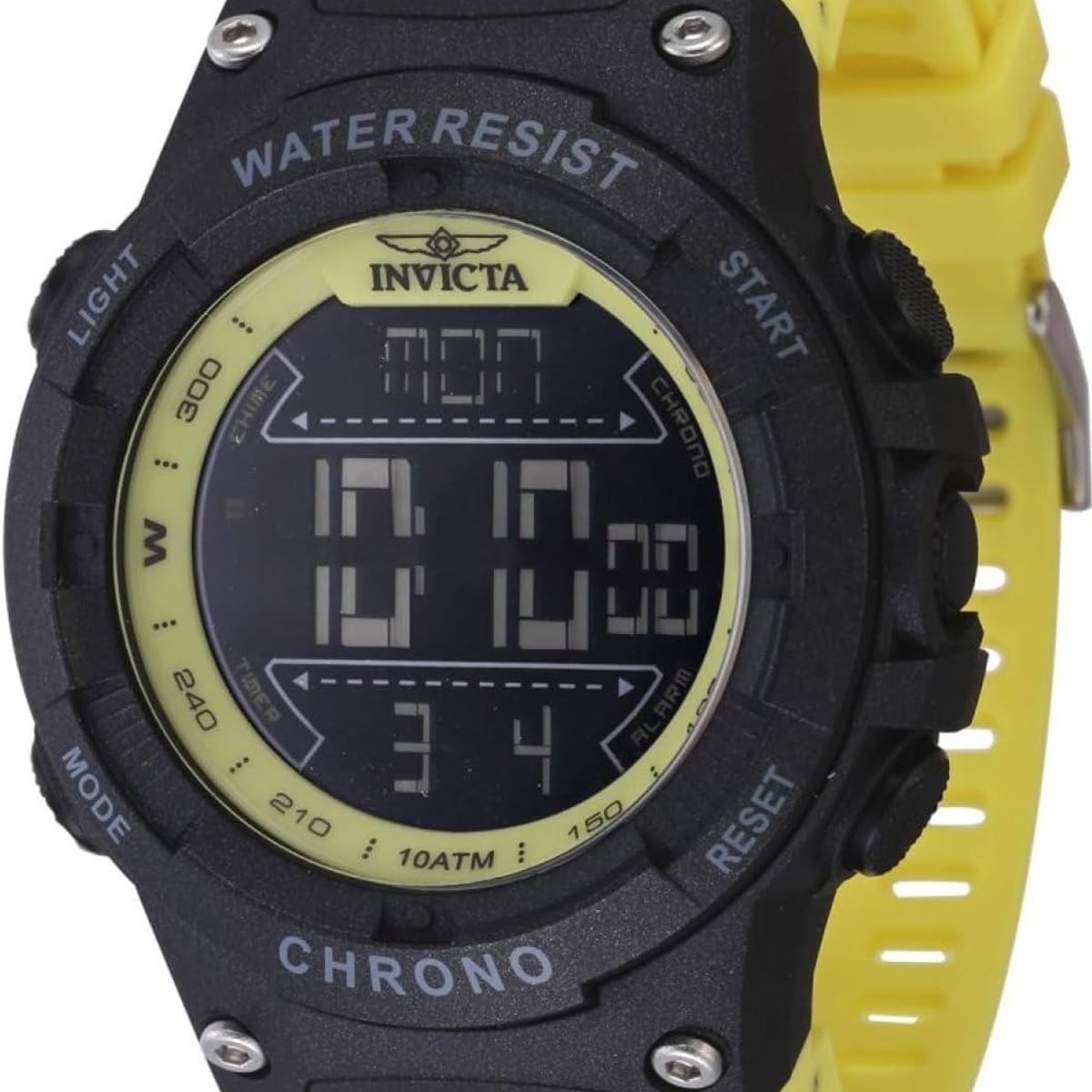 INVETSA - Reloj Invicta Resistente al Agua 100M Racing  Electrónico Digital