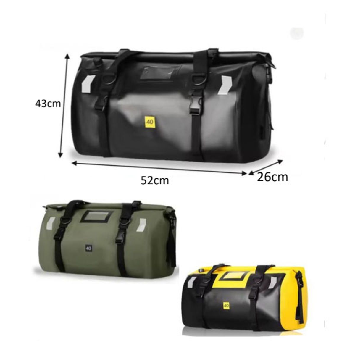 INDEPENDIENTE - Bolsa Trasera Impermeable para Moto