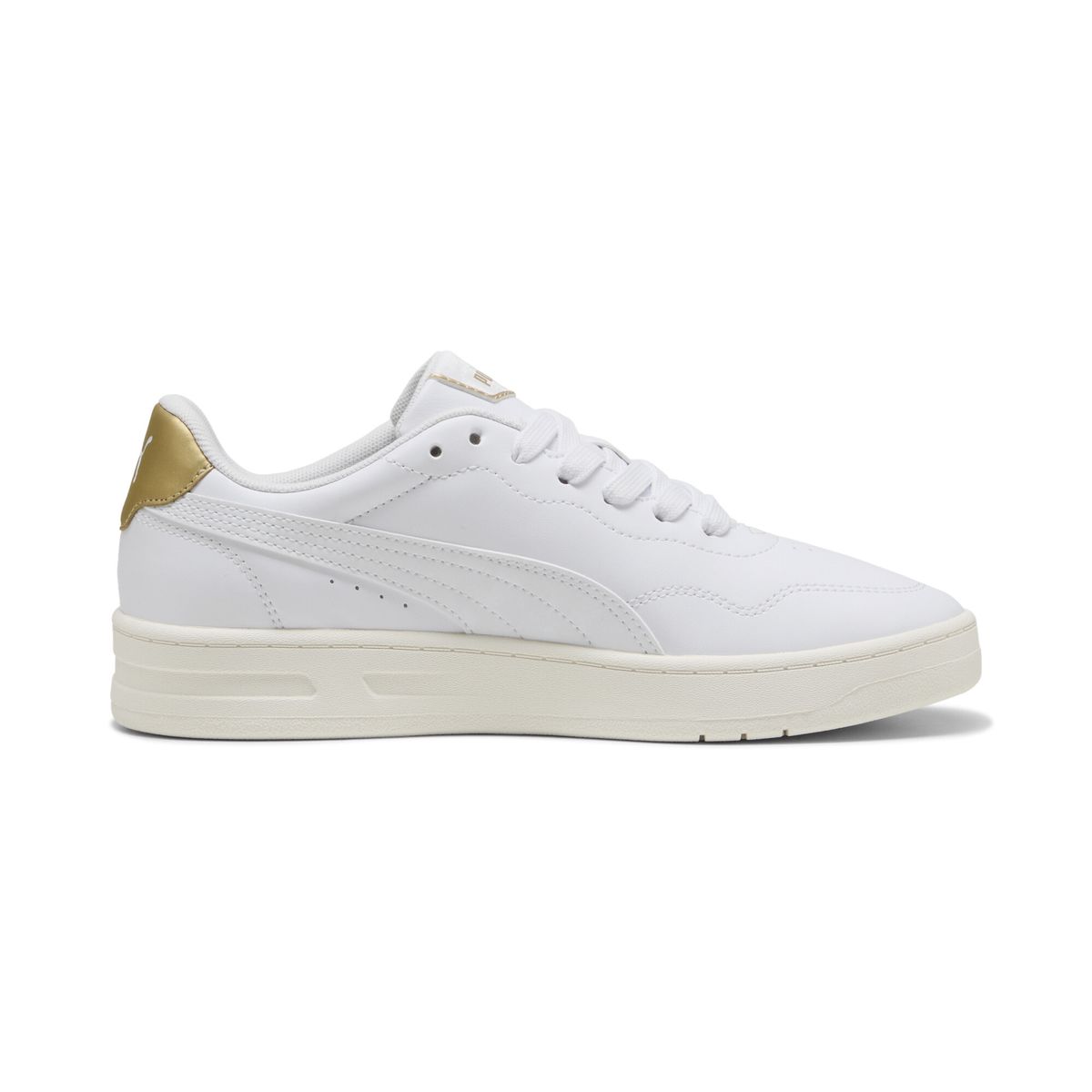 PUMA - Tenis Puma Original Court Lally Blanco con Dorado Mujer