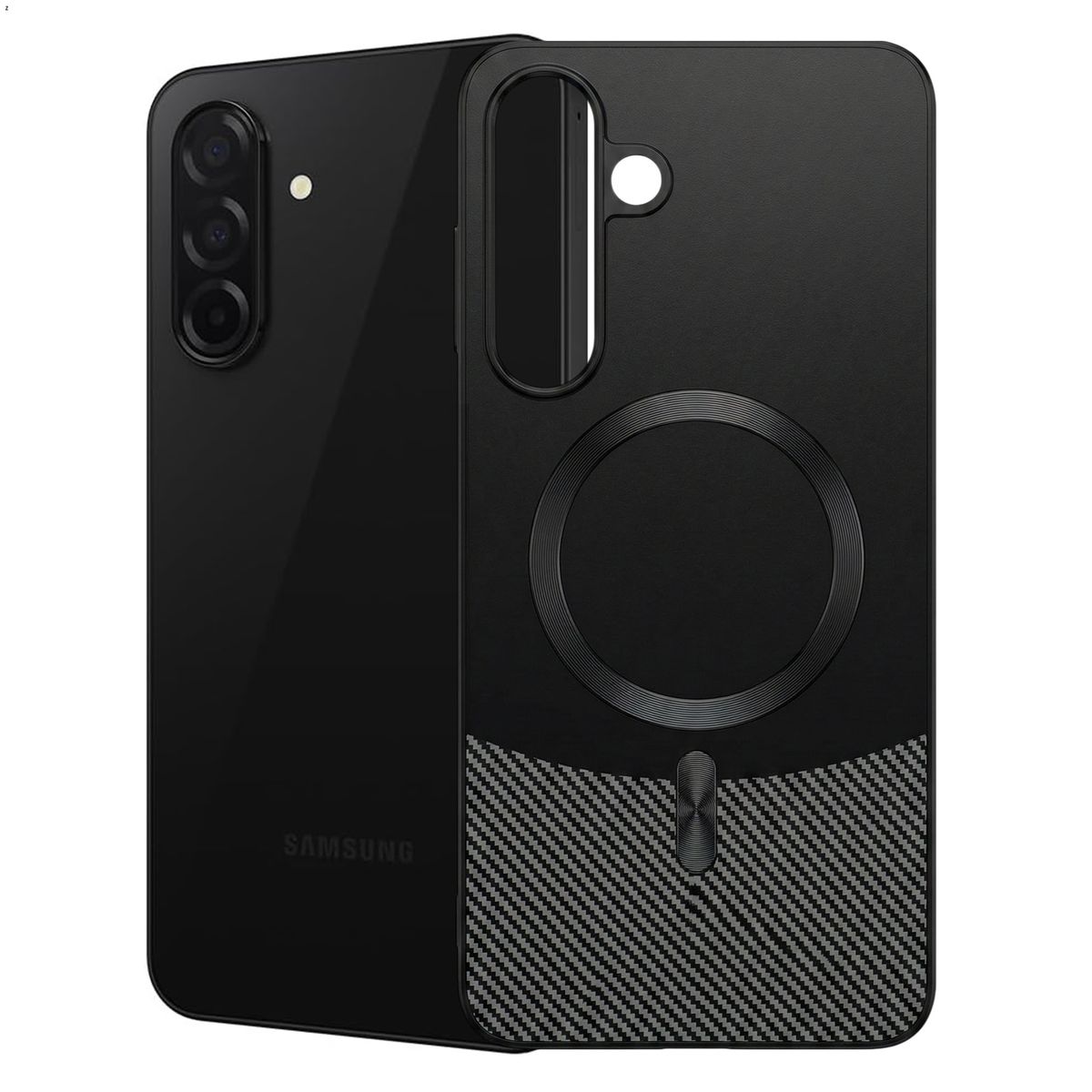 GENERICO - Funda Estuche Carbono Carga Magnética Compatible Samsung A26